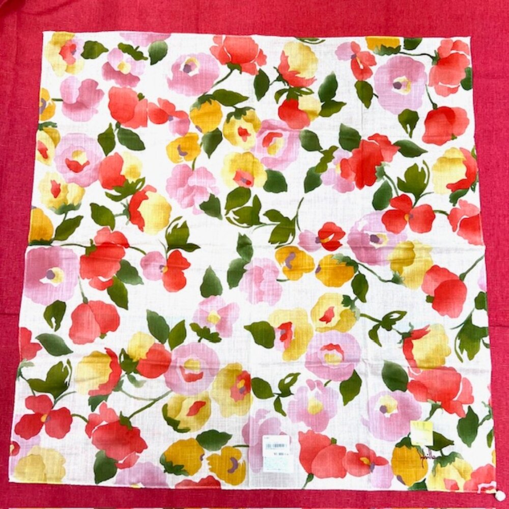 BUNDLE 4: YSL-COURREGES-LIBERTY-SHILLA Scarf/Lg Handker Cott/Silk 24" - 22"(93) - Picture 14 of 16